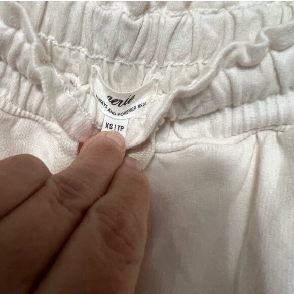 Aerie Baggy Barrel Leg Fleece Pants NWT Natural Color Size XS Best Seller! - Picture 6 of 6